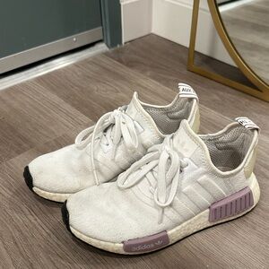 Adidas NMDs white and purple